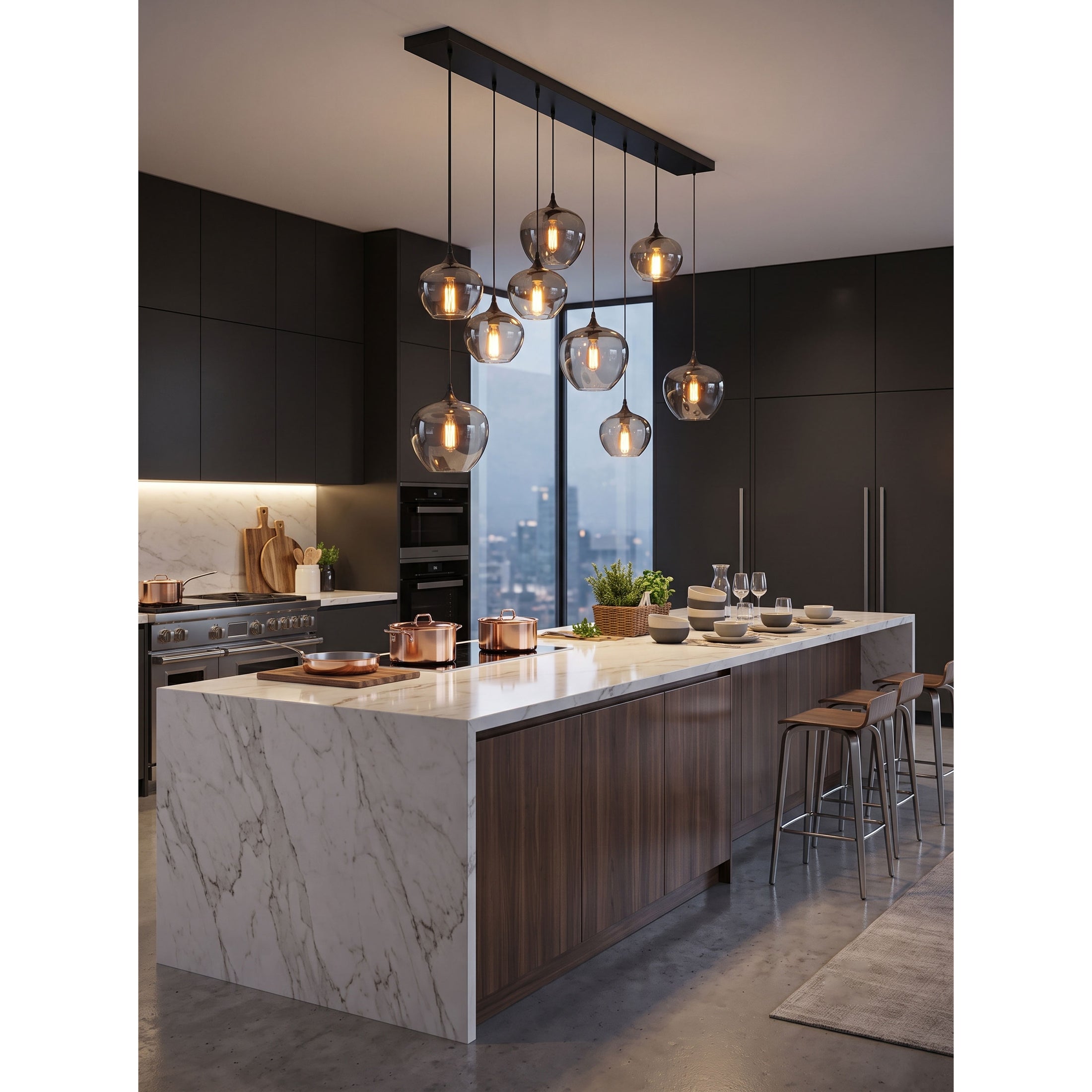 Bottle Glass Pendant Lamp
