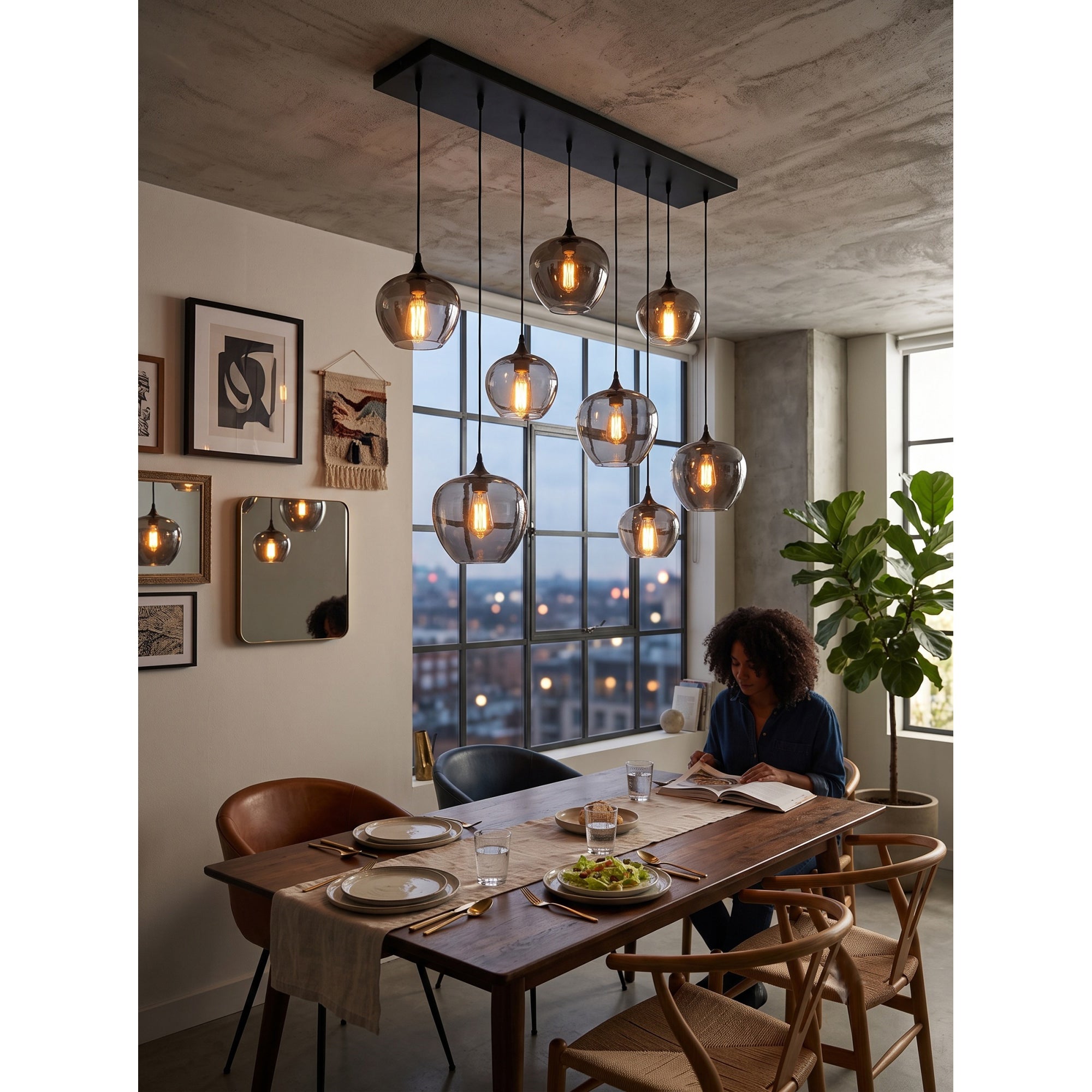 Bottle Glass Pendant Lamp