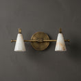 Load image into Gallery viewer, Bradley Vanity Alabaster Wall Sconce
