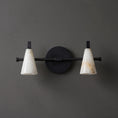 Load image into Gallery viewer, Bradley Vanity Alabaster Wall Sconce
