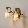 Load image into Gallery viewer, Bradley Vanity Alabaster Wall Sconce
