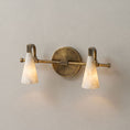 Load image into Gallery viewer, Bradley Vanity Alabaster Wall Sconce
