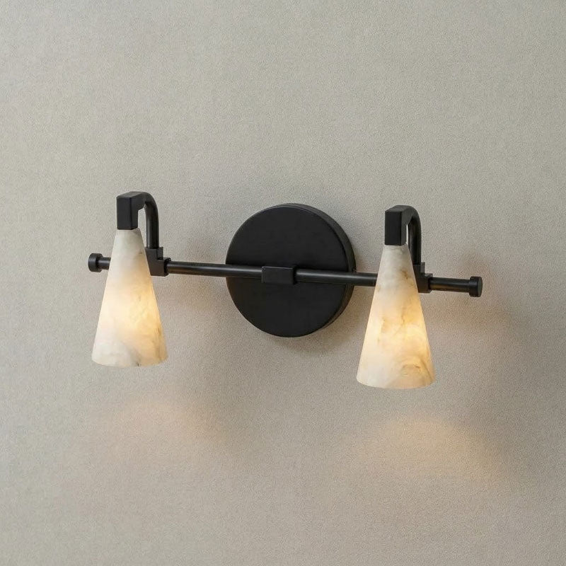 Bradley Vanity Alabaster Wall Sconce