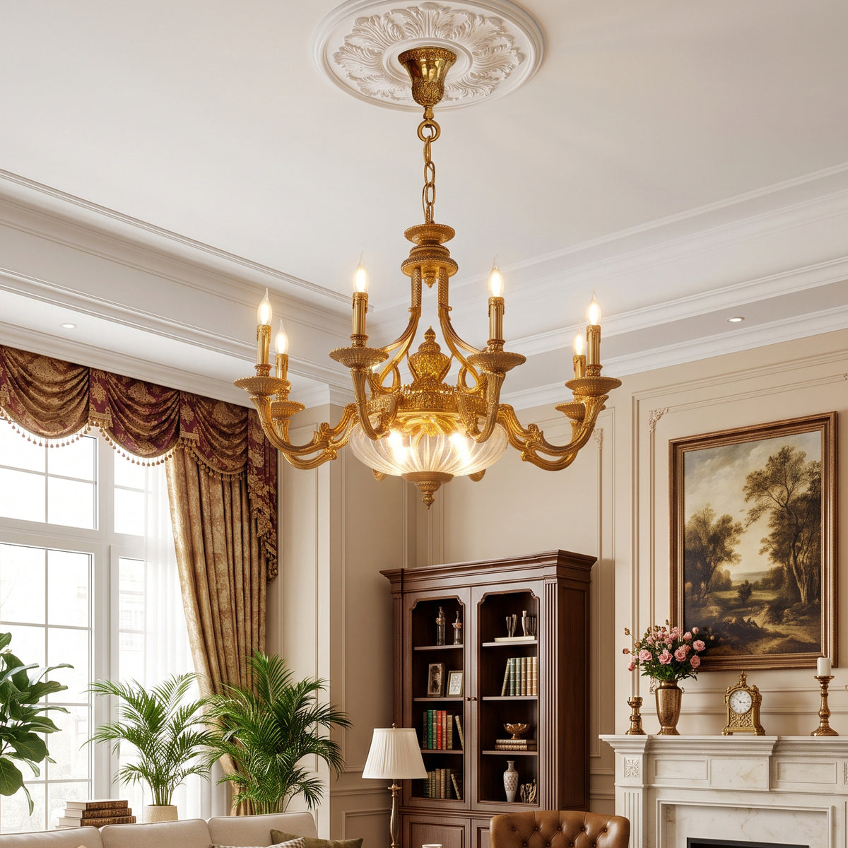Bridgewater Brass Chandelier