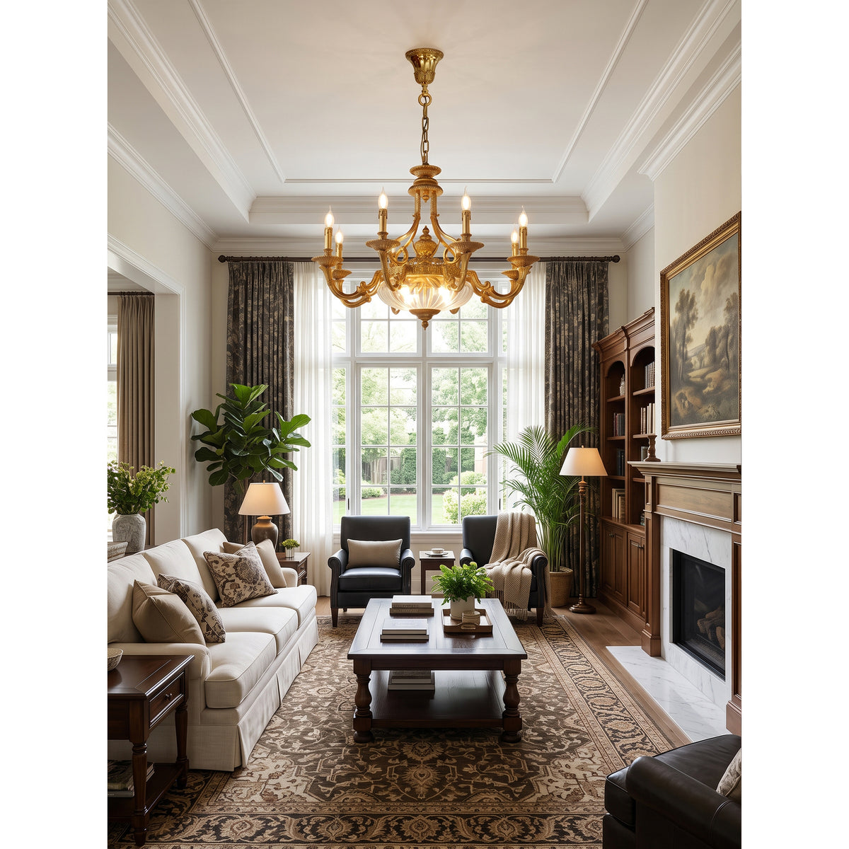 Bridgewater Brass Chandelier