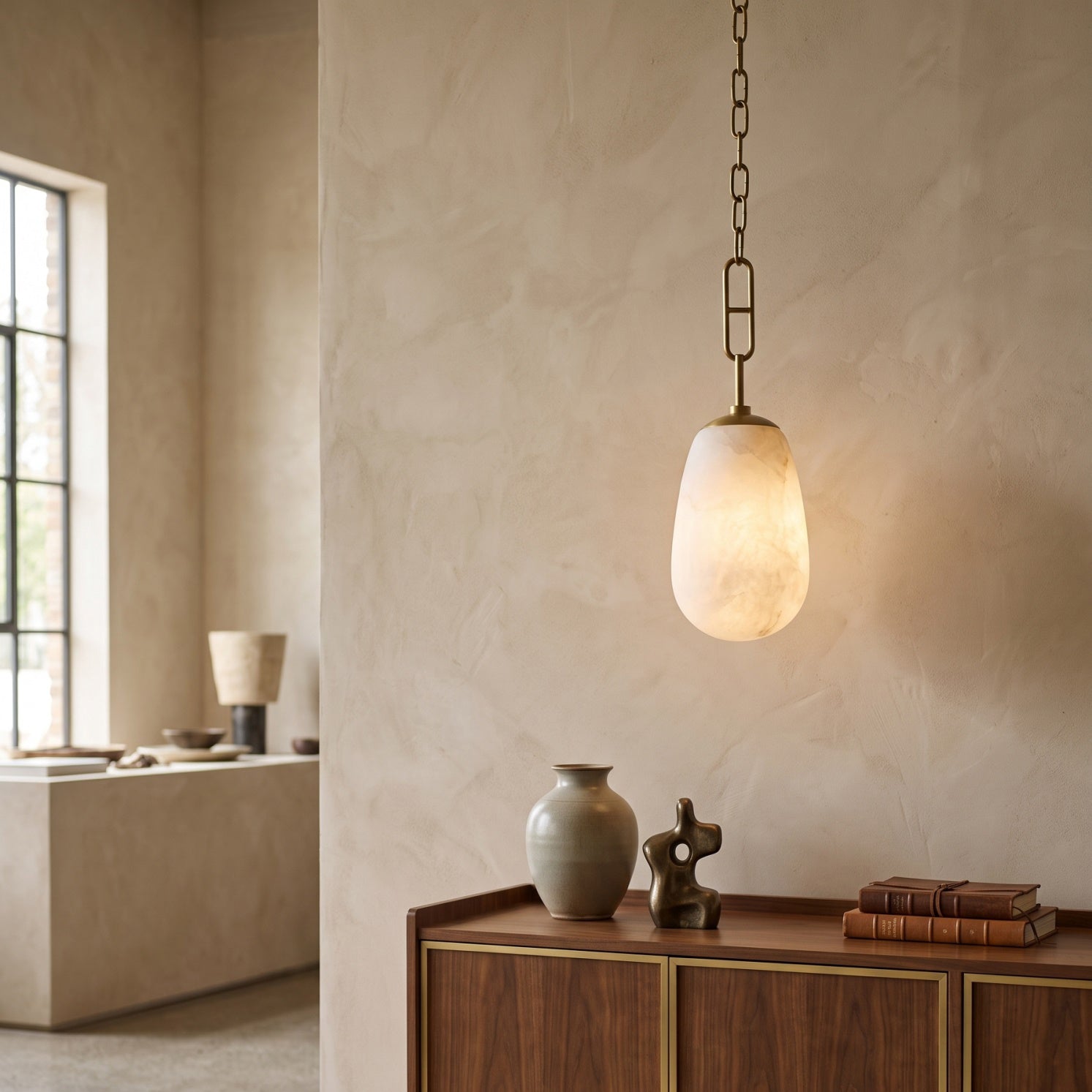 Bruckner Alabaster Pendant Lamp