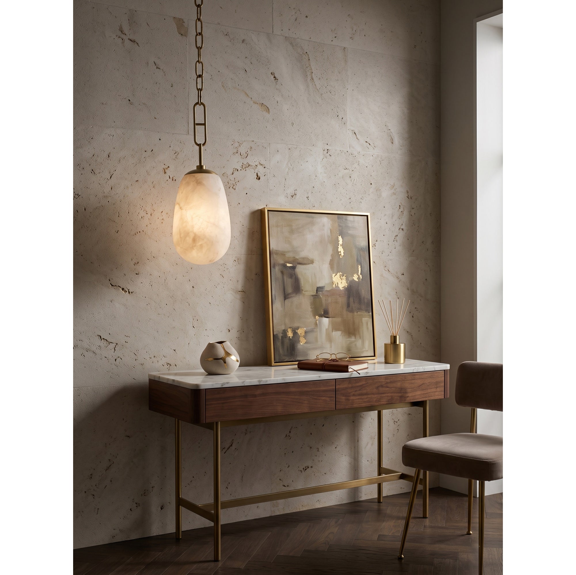 Bruckner Alabaster Pendant Lamp