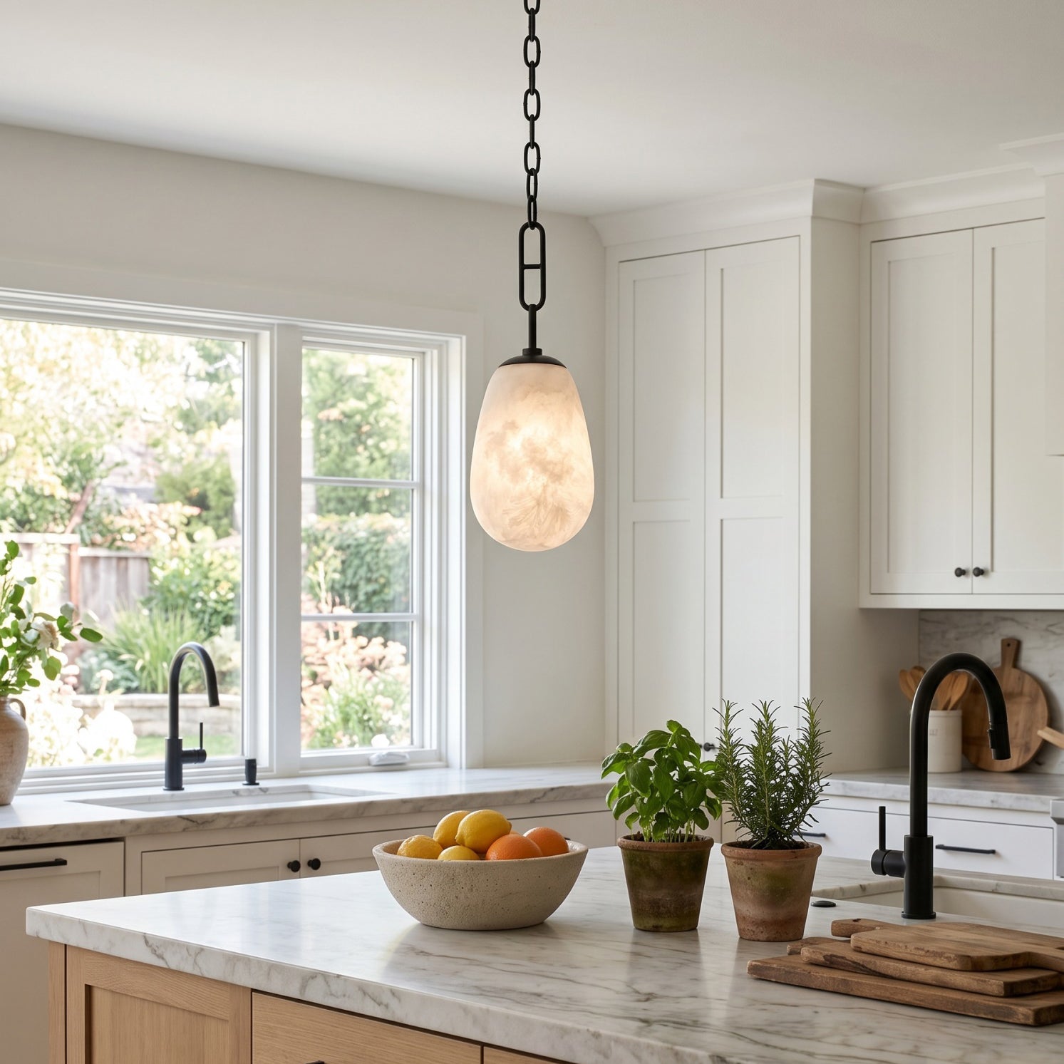 Bruckner Alabaster Pendant Lamp