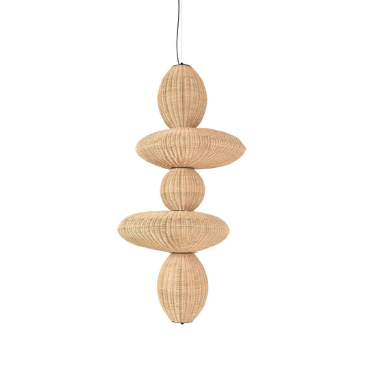 Bubbles Rattan Chandelier