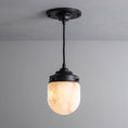 Load image into Gallery viewer, Bullet-shaped Alabaster Pendant Lamp
