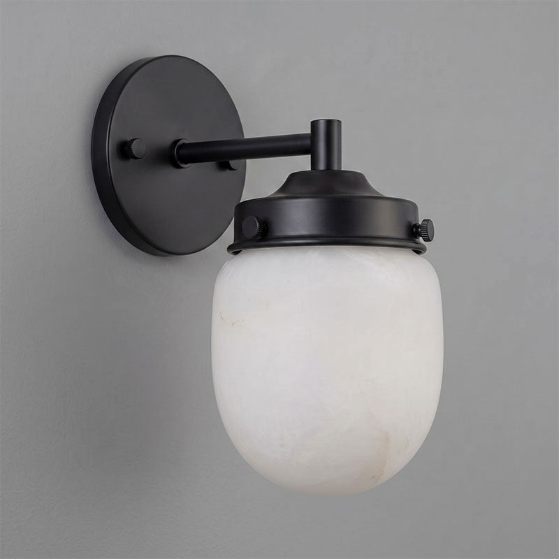 Bullet-shaped Alabaster Wall Sconce
