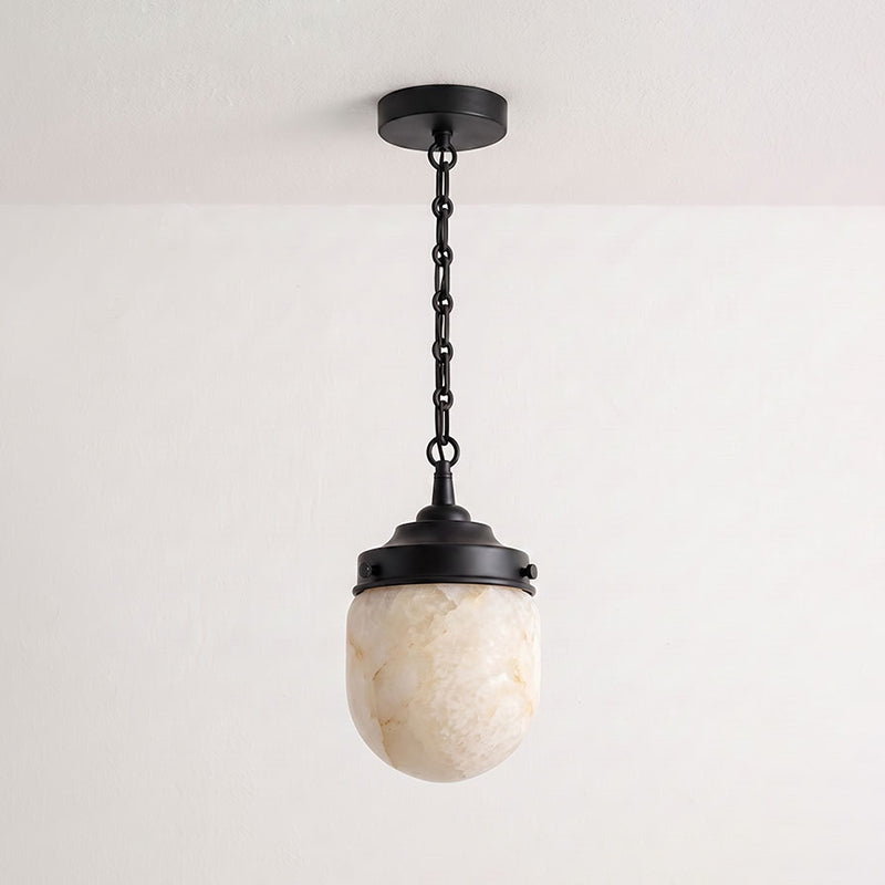 Bullet-shaped Chain Alabaster Chandelier