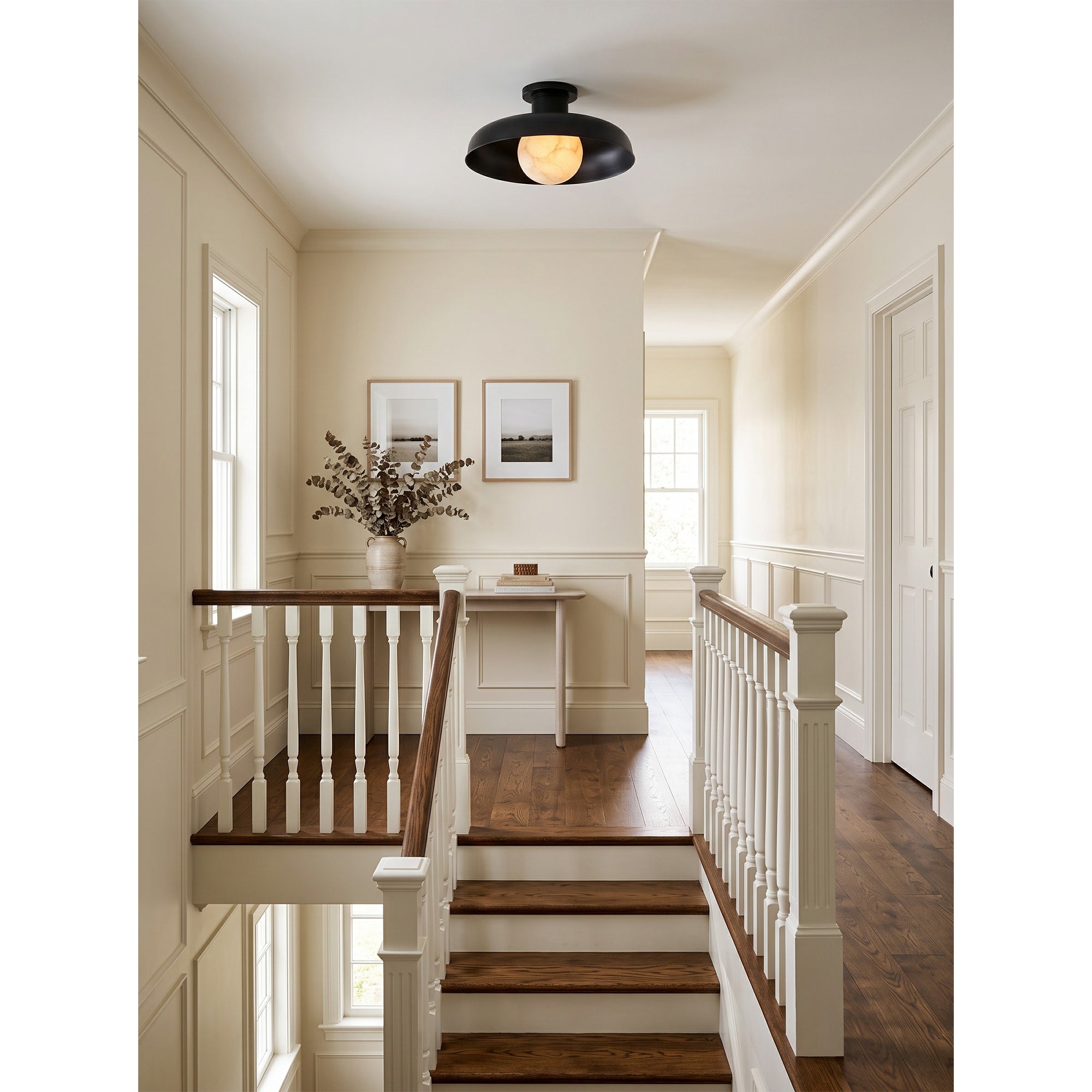 Cadence Alabaster Semi-Flush Mount