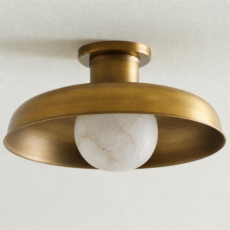 Cadence Alabaster Semi-Flush Mount