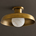 Load image into Gallery viewer, Cadence Alabaster Semi-Flush Mount
