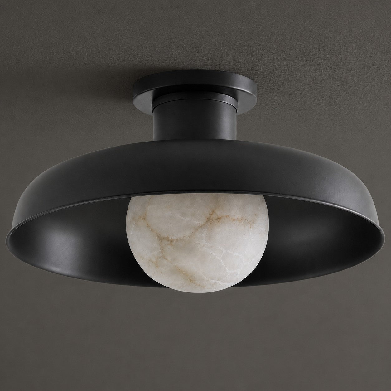 Cadence Alabaster Semi-Flush Mount