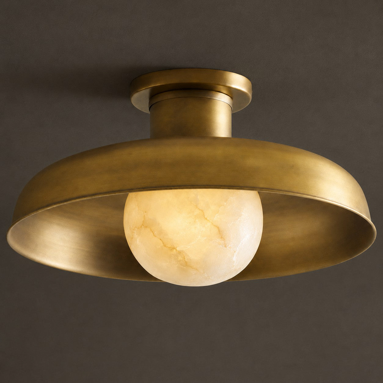 Cadence Alabaster Semi-Flush Mount