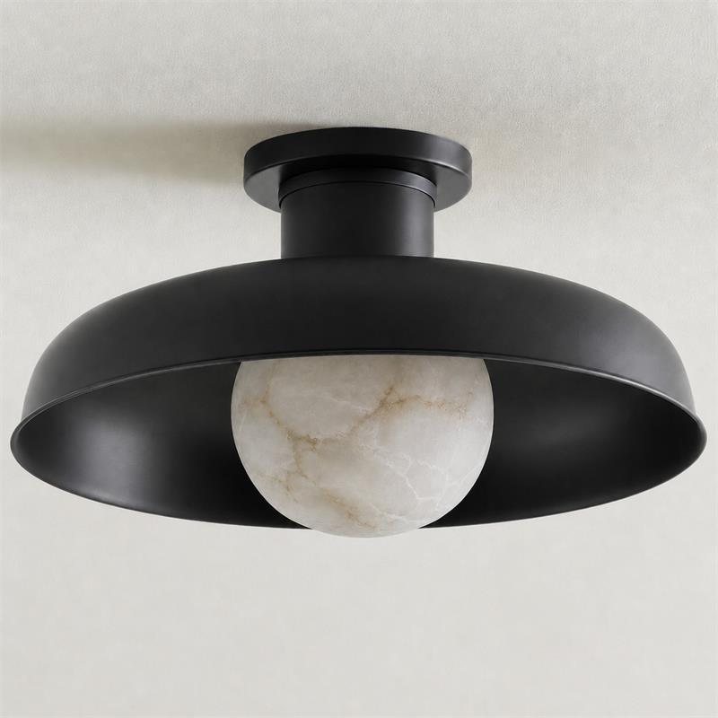 Cadence Alabaster Semi-Flush Mount