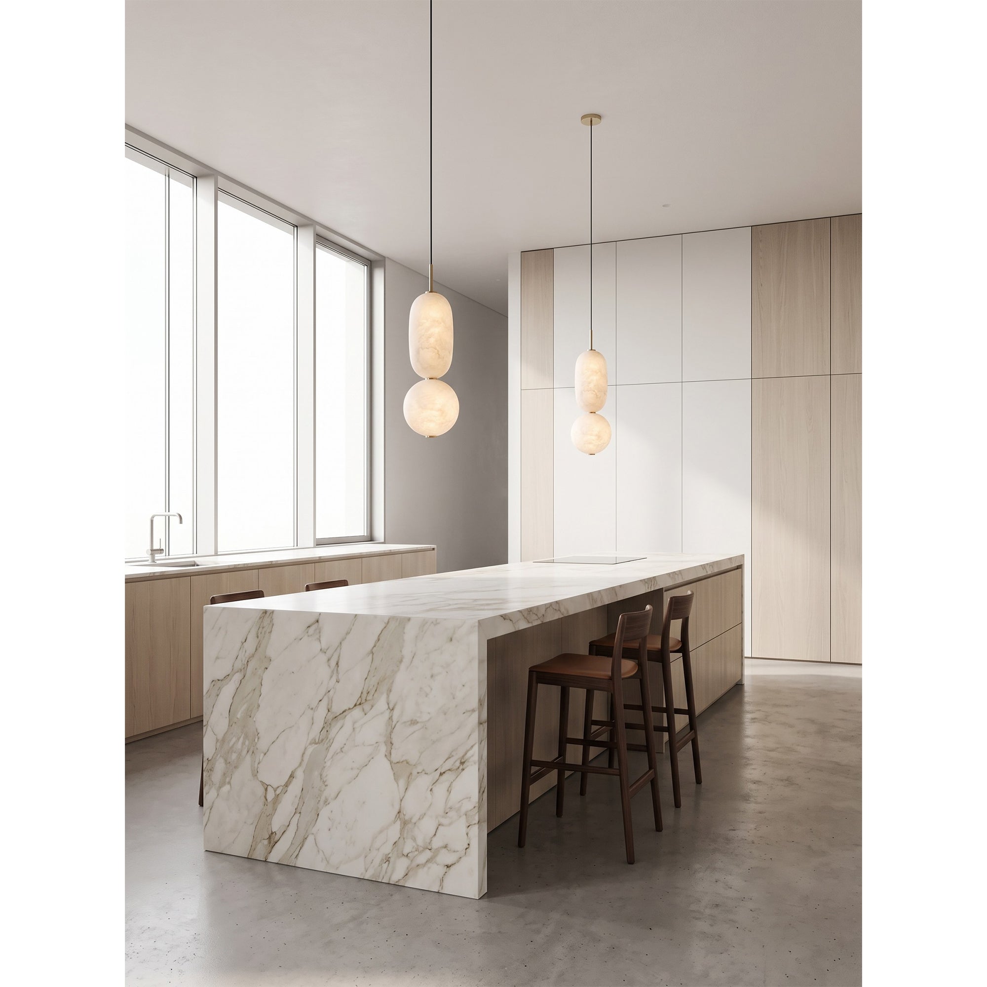 Caelune Alabaster Pendant Lamp