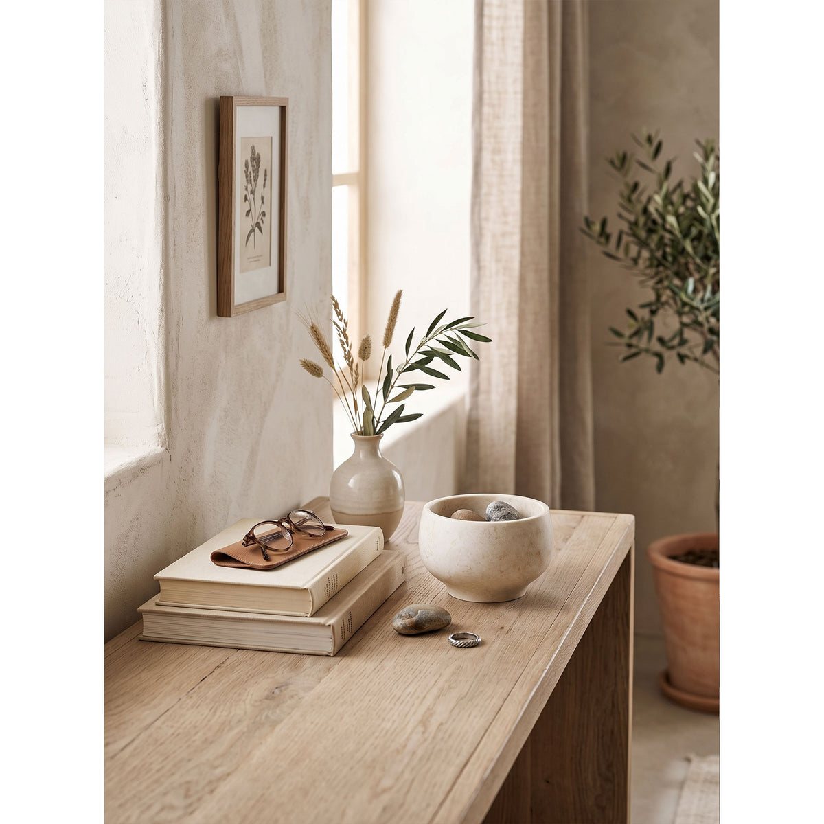 Calma Marble Catchall Bowl