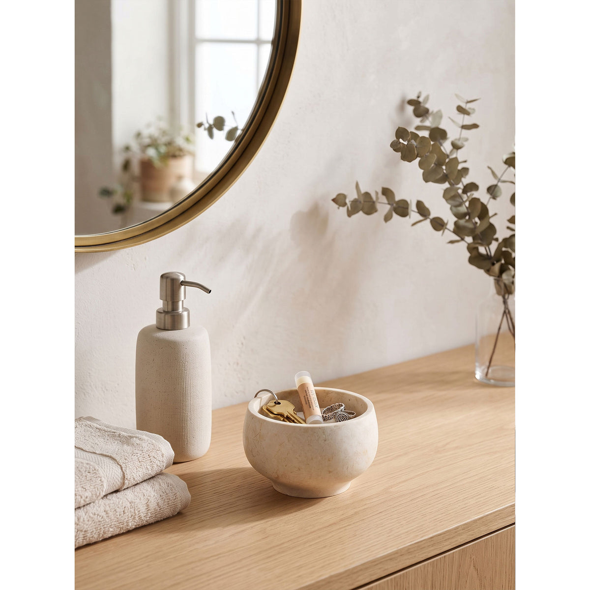 Calma Marble Catchall Bowl