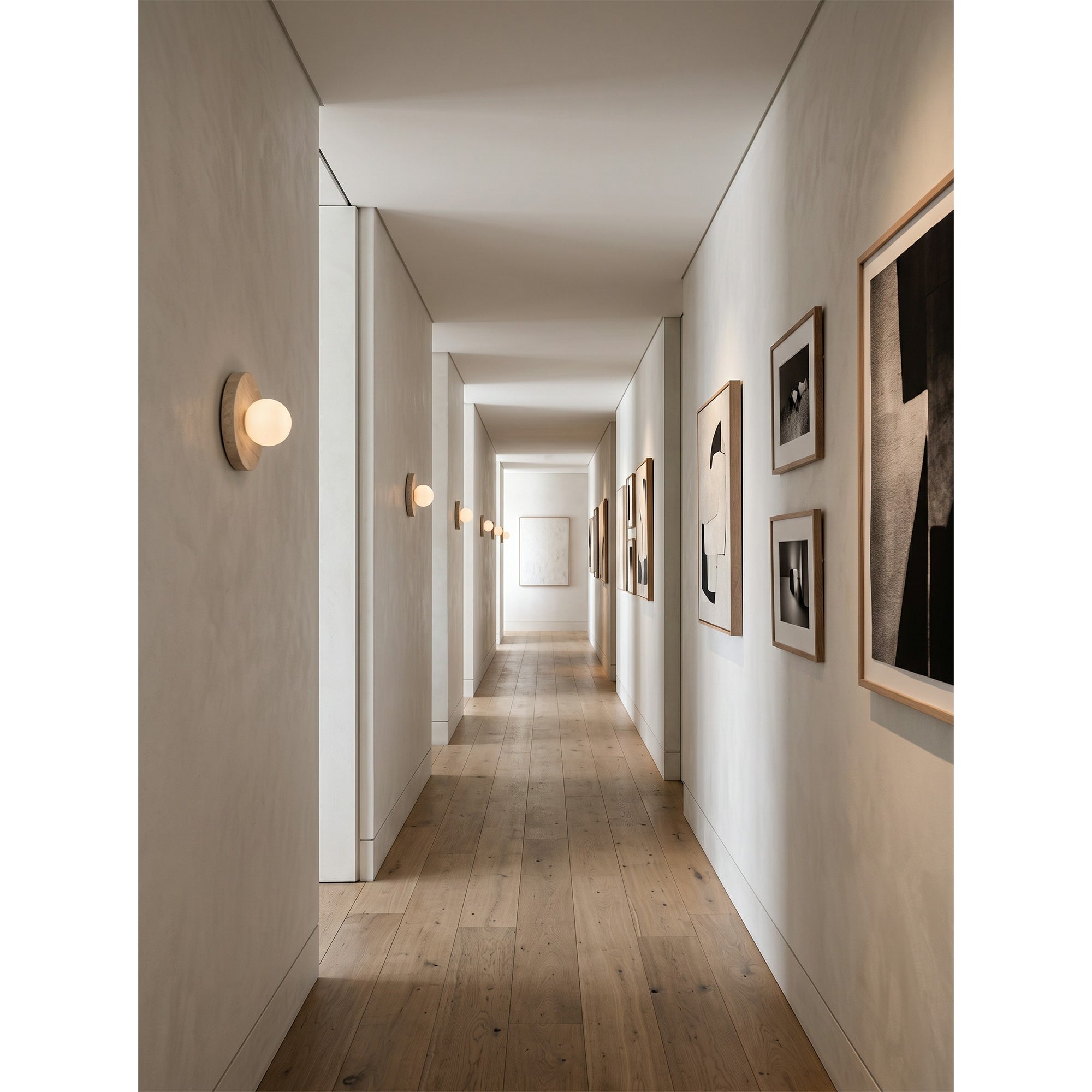 Calvora Travertine Wall Sconce