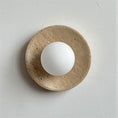Load image into Gallery viewer, Calvora Travertine Wall Sconce
