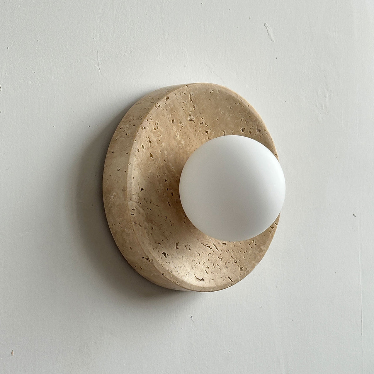 Calvora Travertine Wall Sconce
