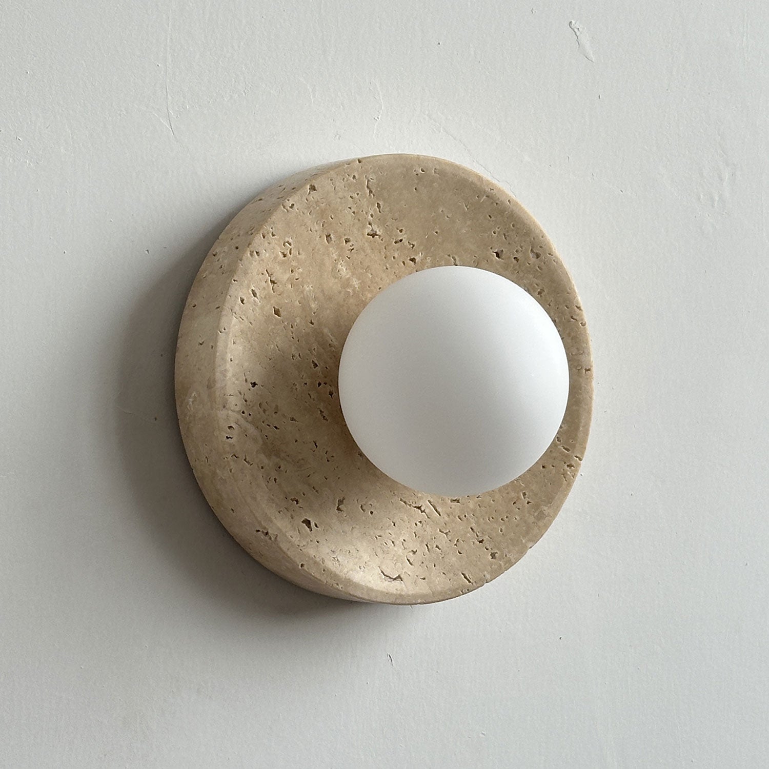 Calvora Travertine Wall Sconce