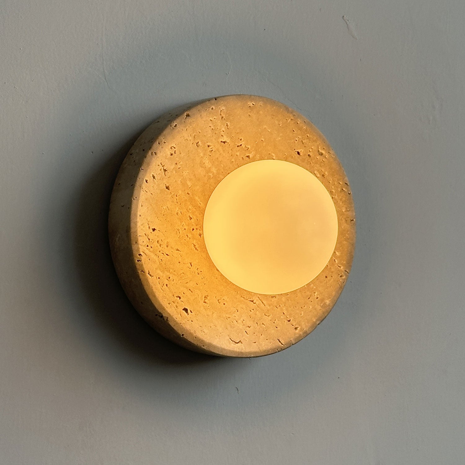 Calvora Travertine Wall Sconce