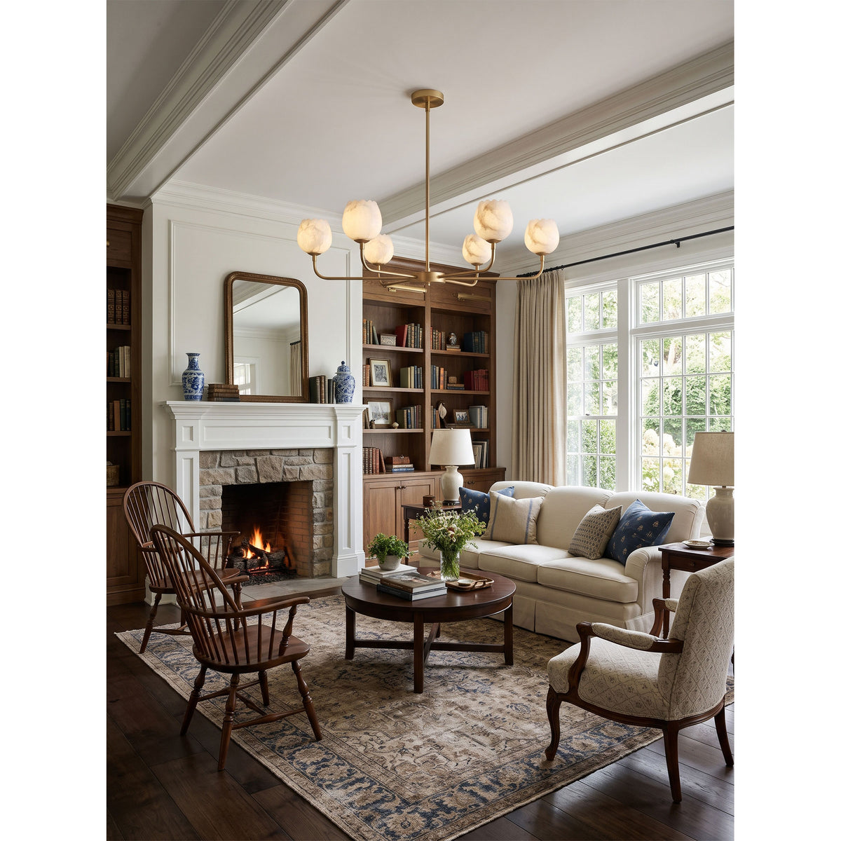 Camellia Alabaster Chandelier