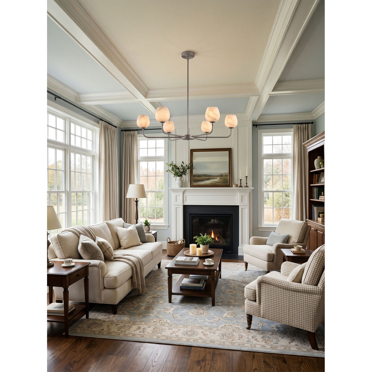 Camellia Alabaster Chandelier