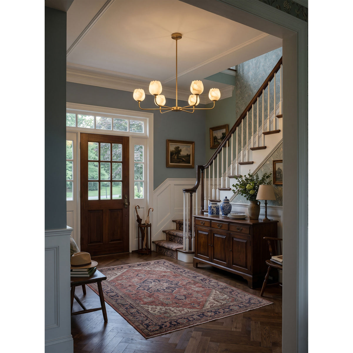 Camellia Alabaster Chandelier