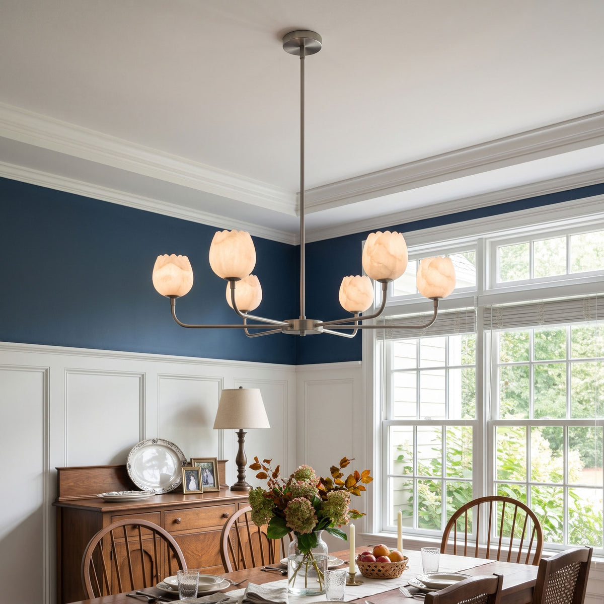 Camellia Alabaster Chandelier