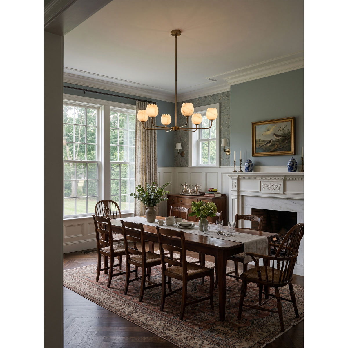 Camellia Alabaster Chandelier