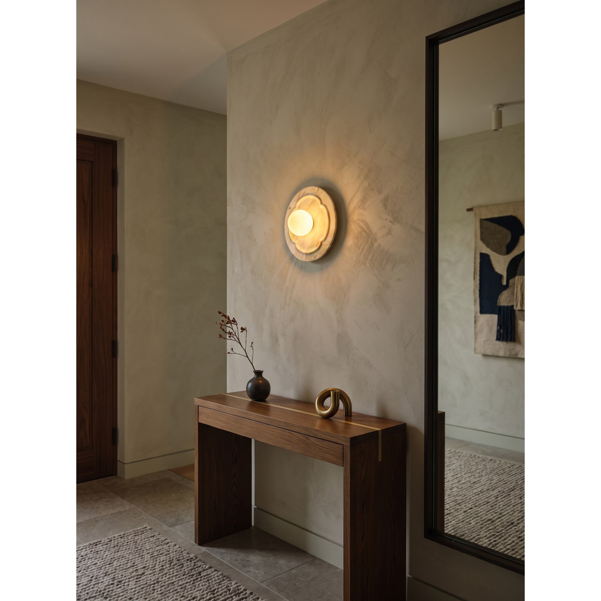 Camellia Marble Wall Sconce