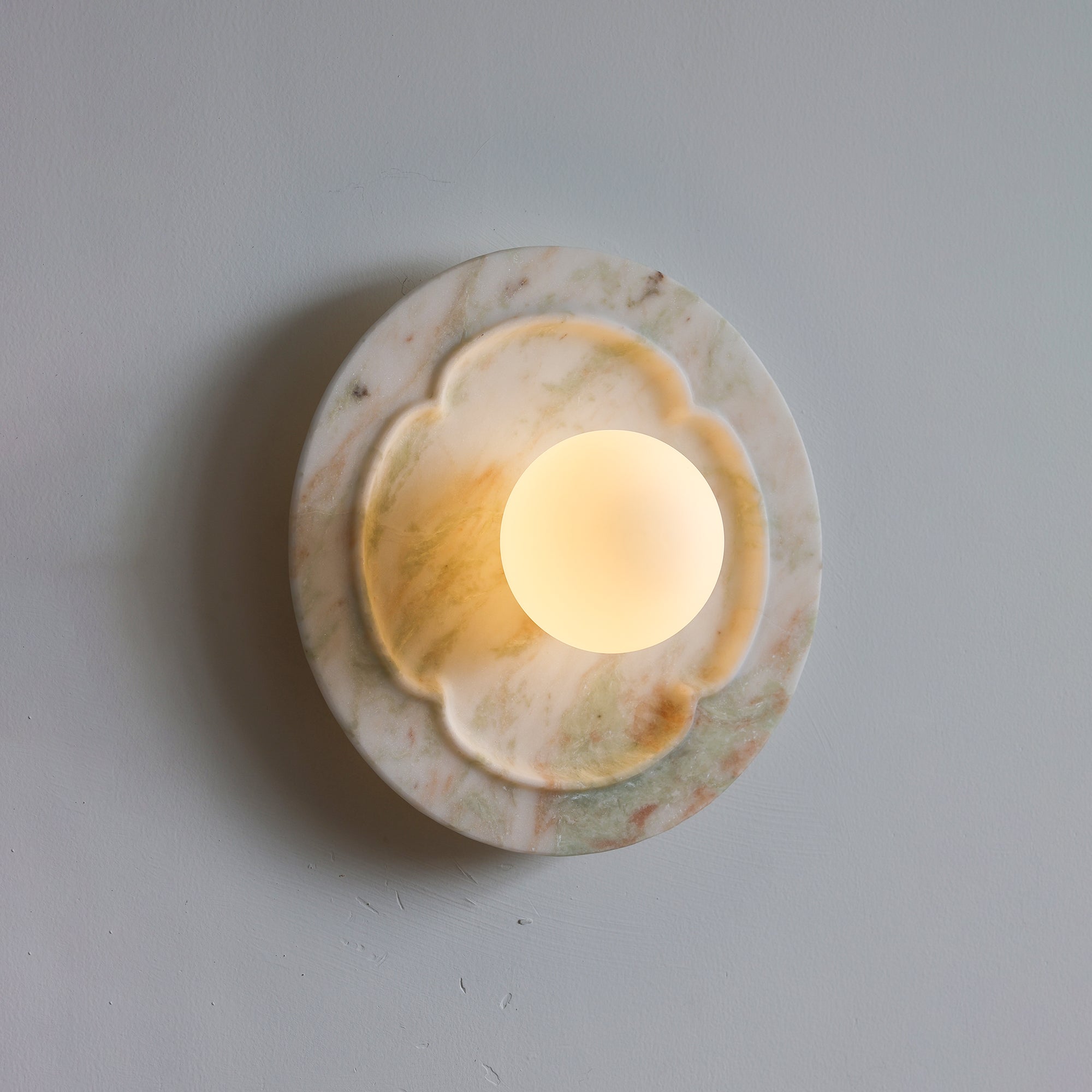 Camellia Marble Wall Sconce