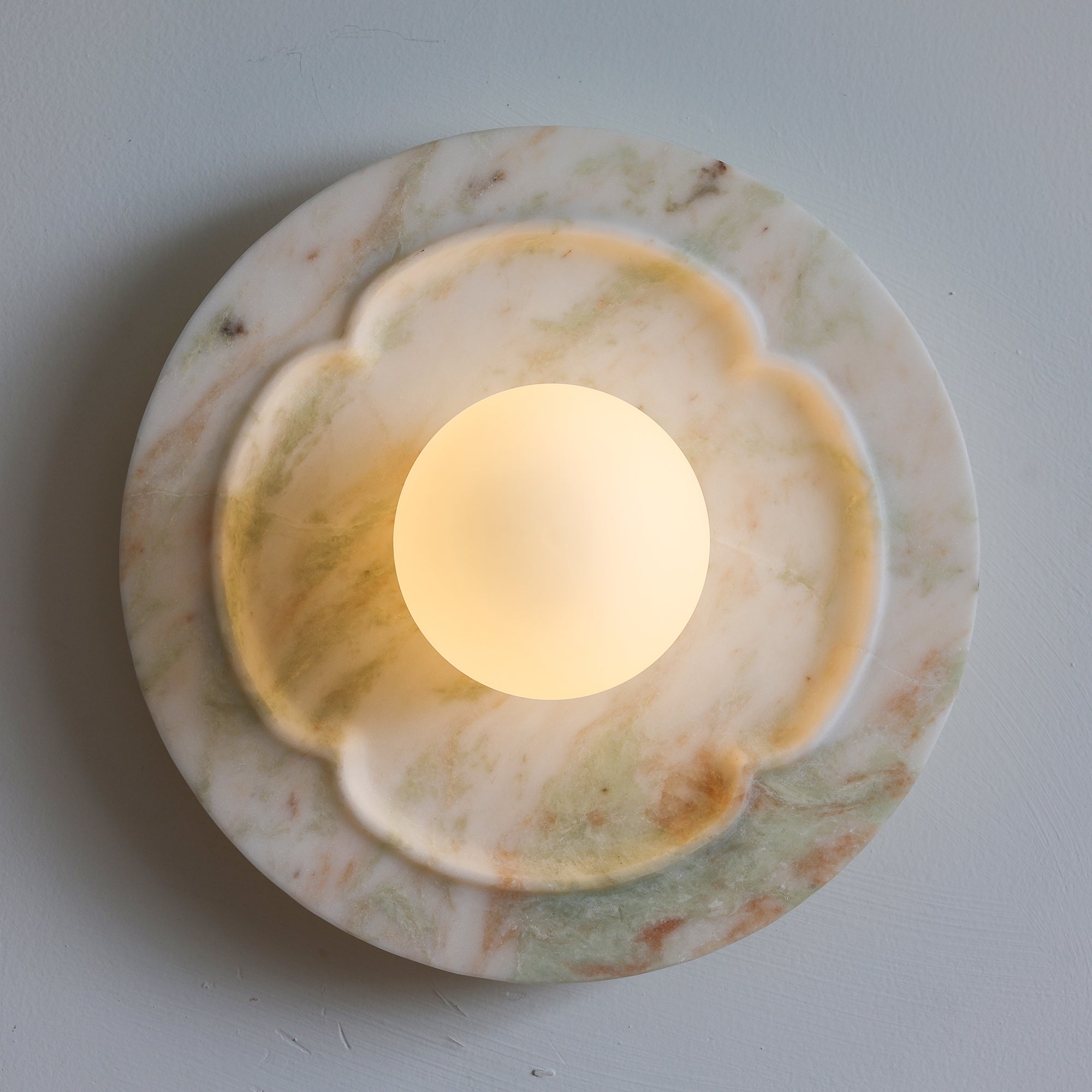 Camellia Marble Wall Sconce