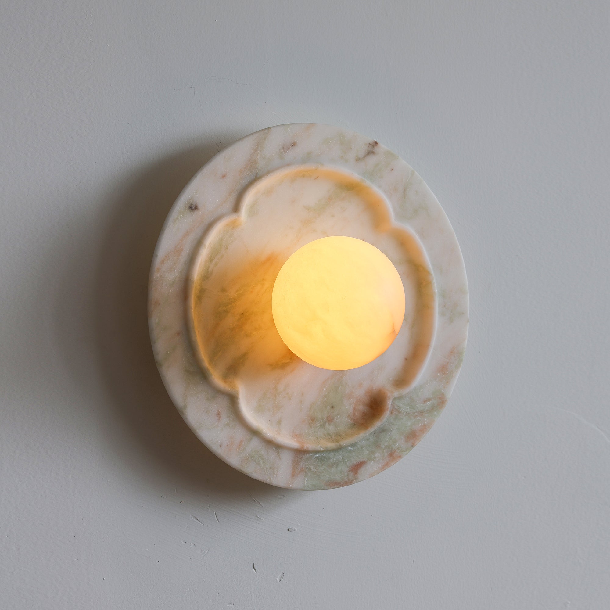 Camellia Marble Wall Sconce