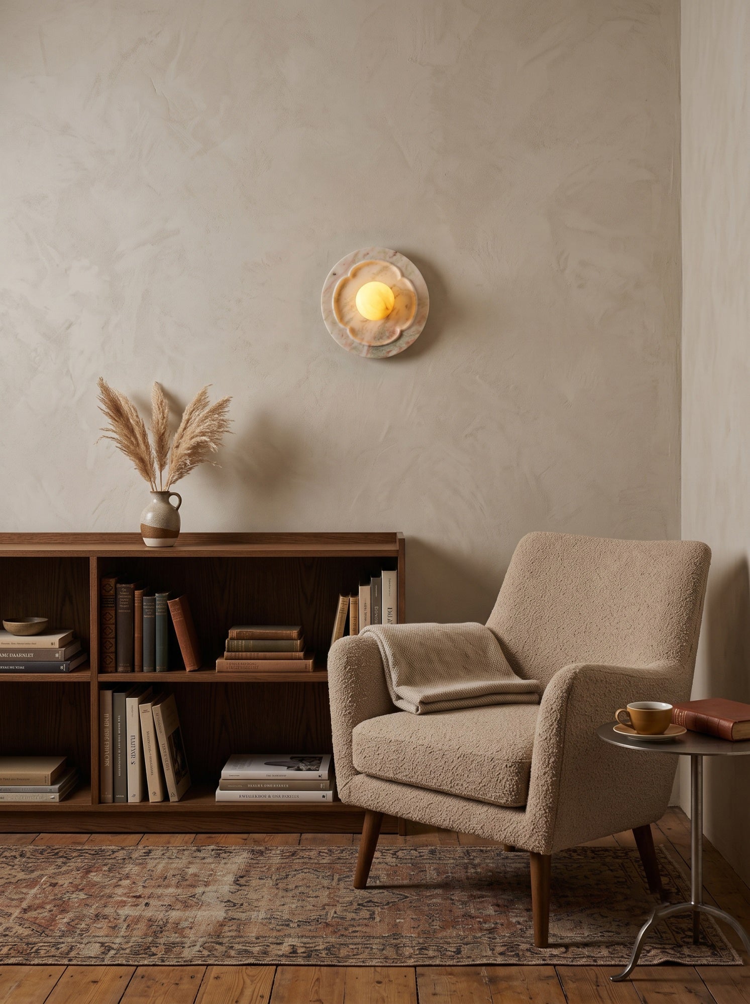 Camellia Marble Wall Sconce
