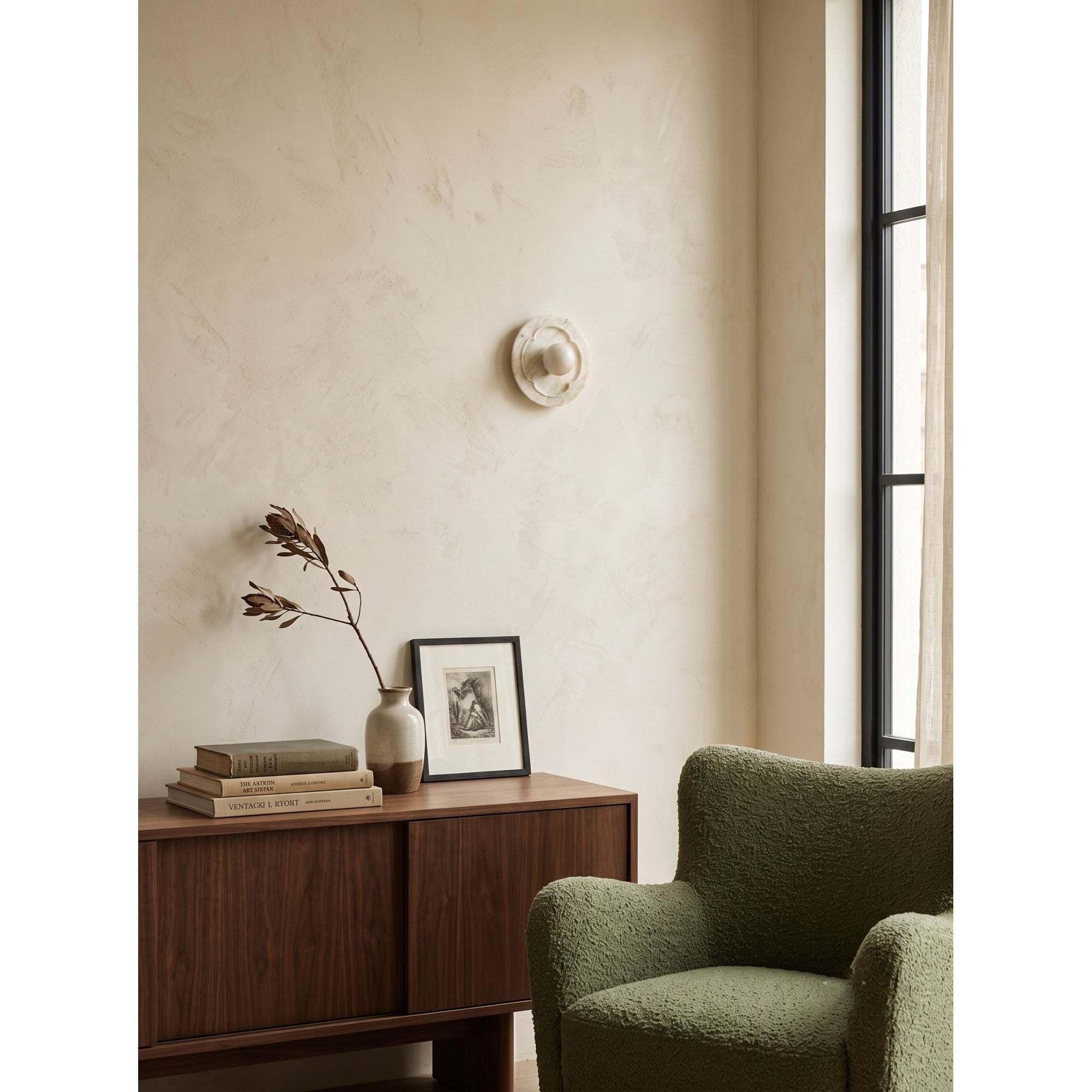 Camellia Marble Wall Sconce