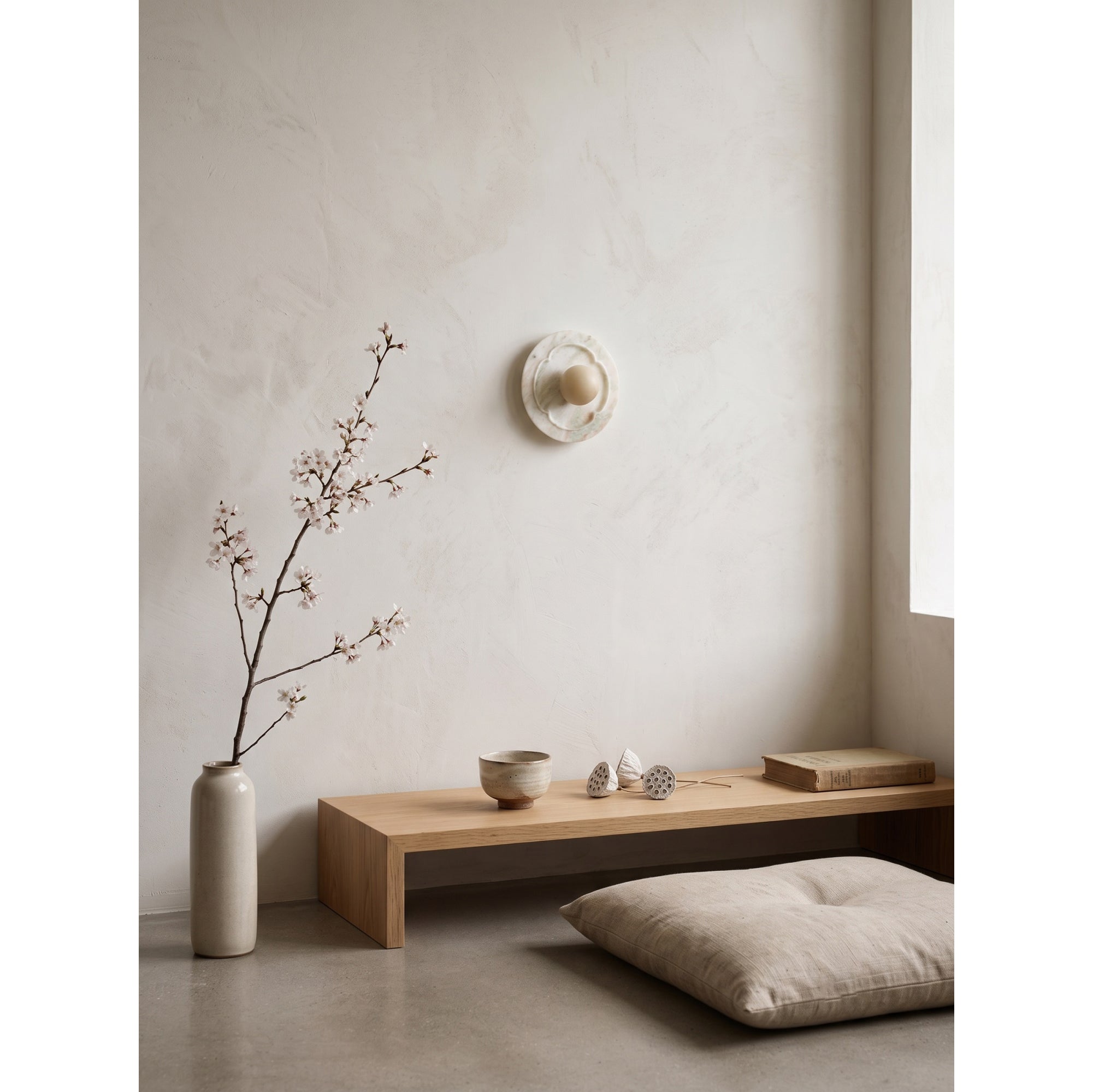 Camellia Marble Wall Sconce