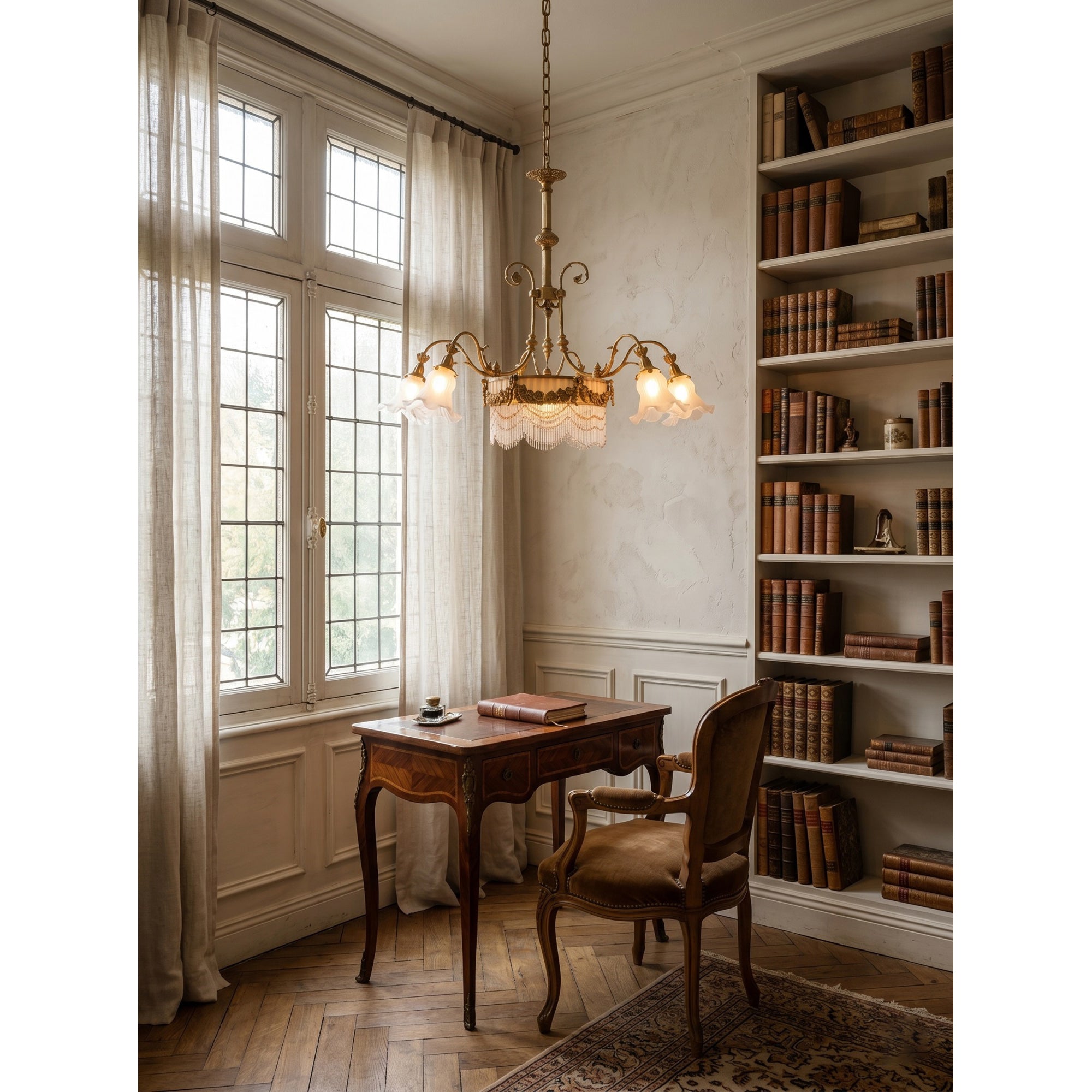 Camille Fringed Chandelier