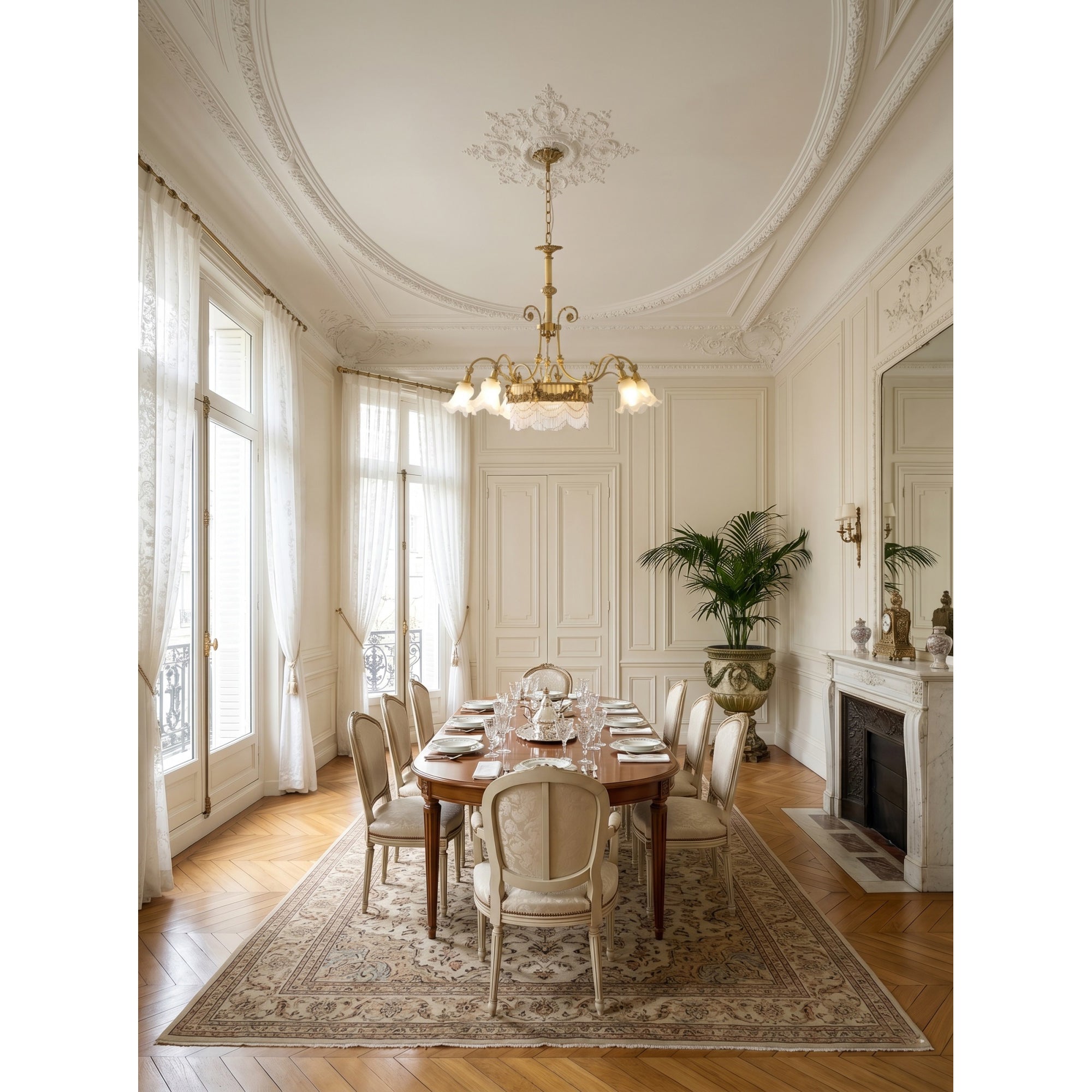 Camille Fringed Chandelier
