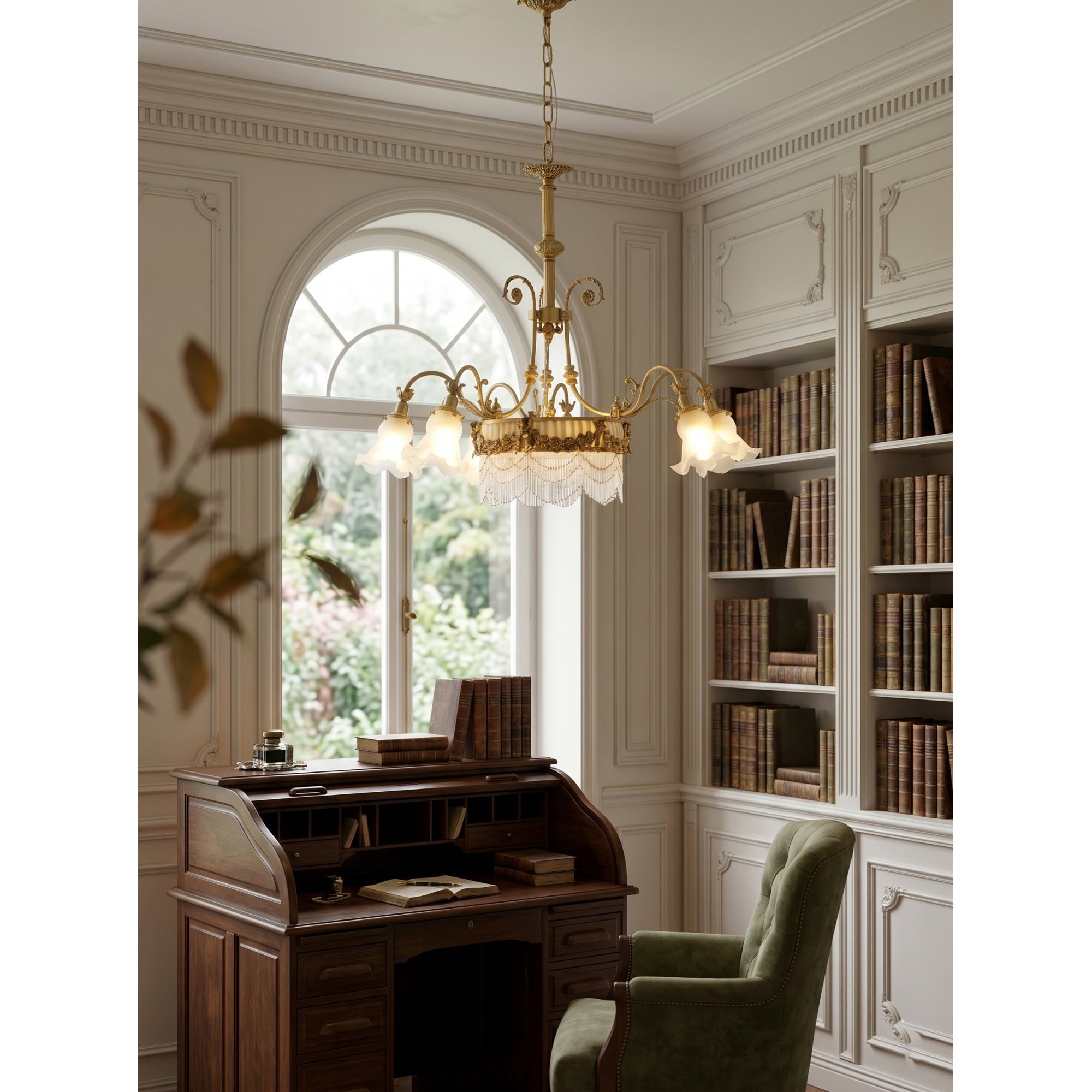 Camille Fringed Chandelier