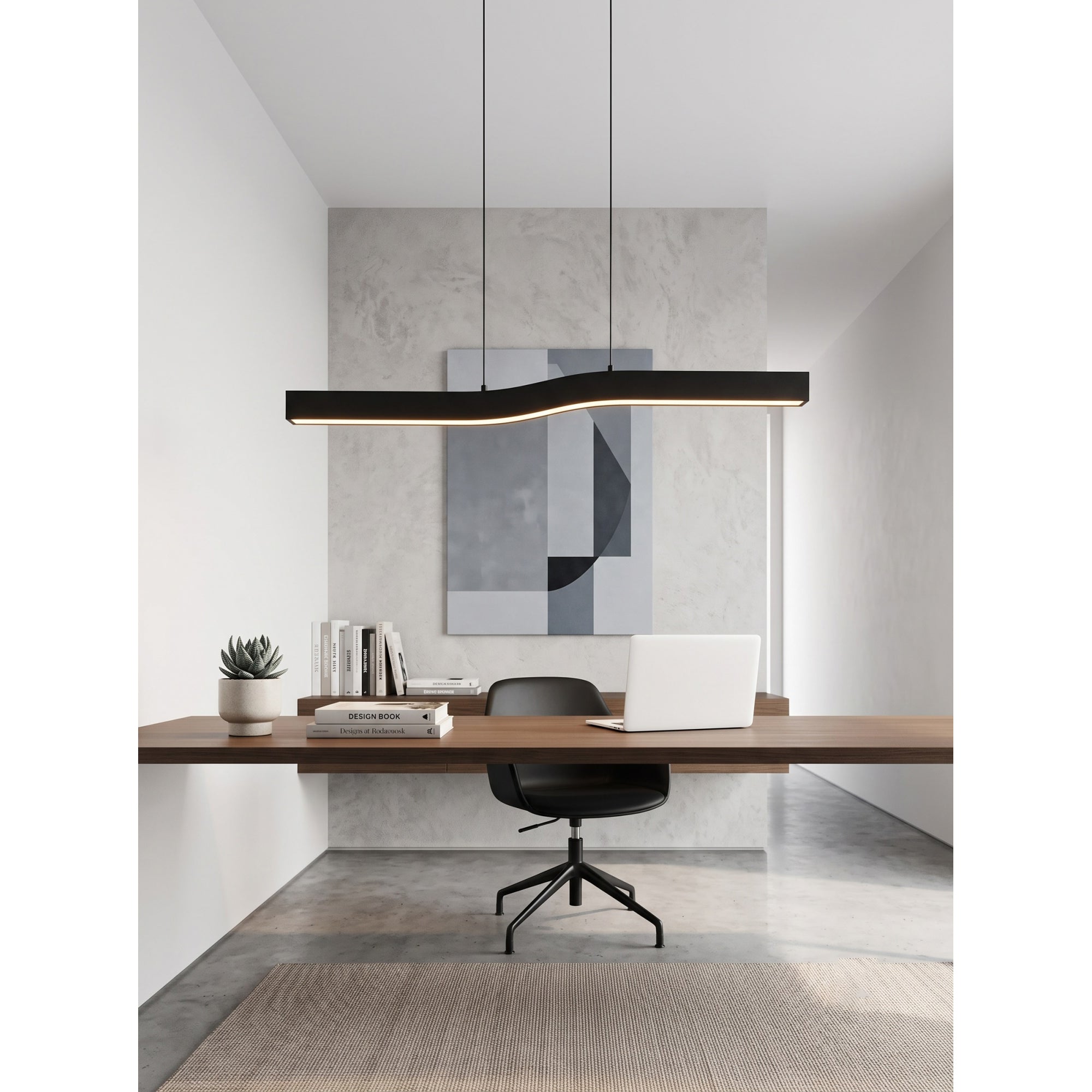 Camur Brass Linear Chandelier