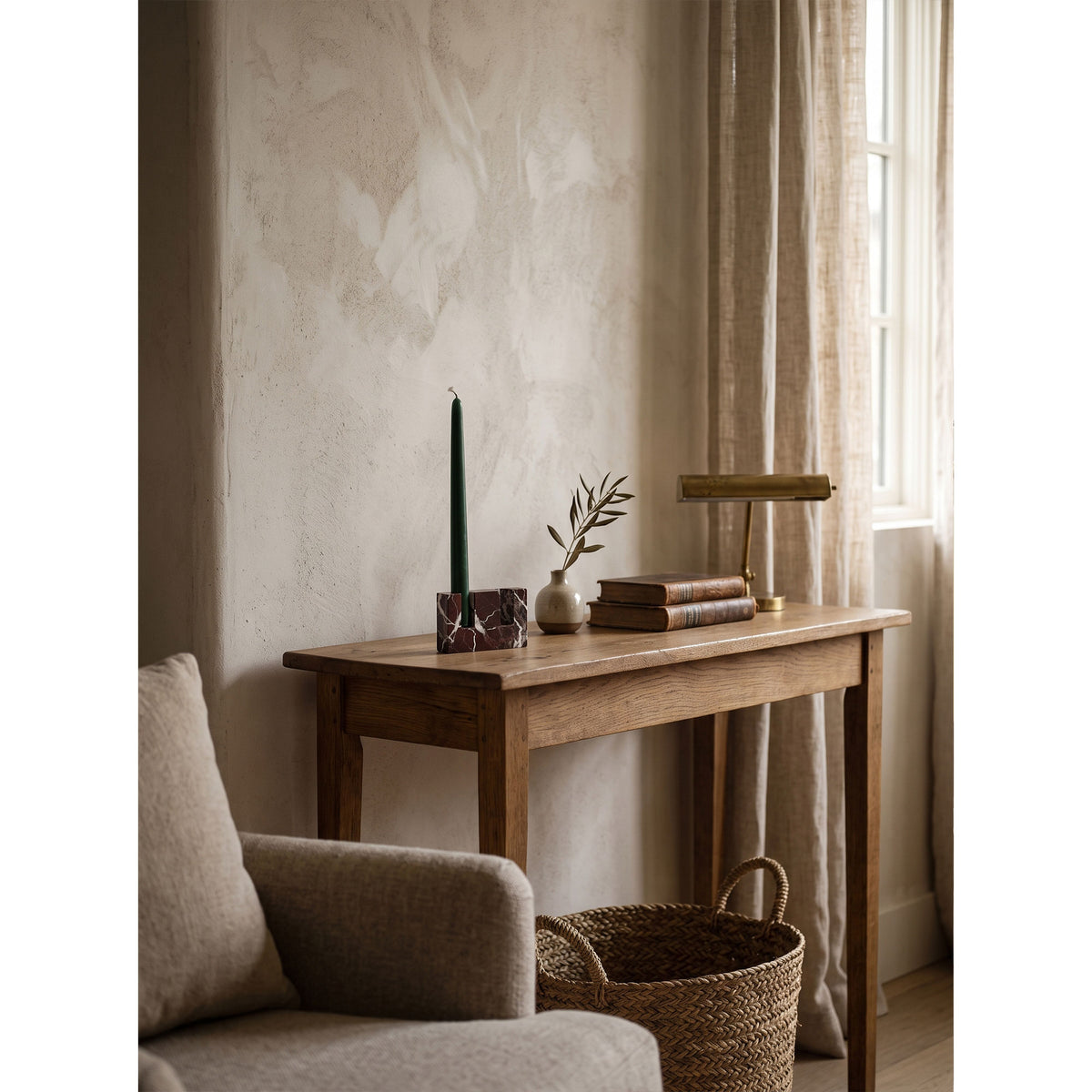 Canyon Marble Double Candle Holder