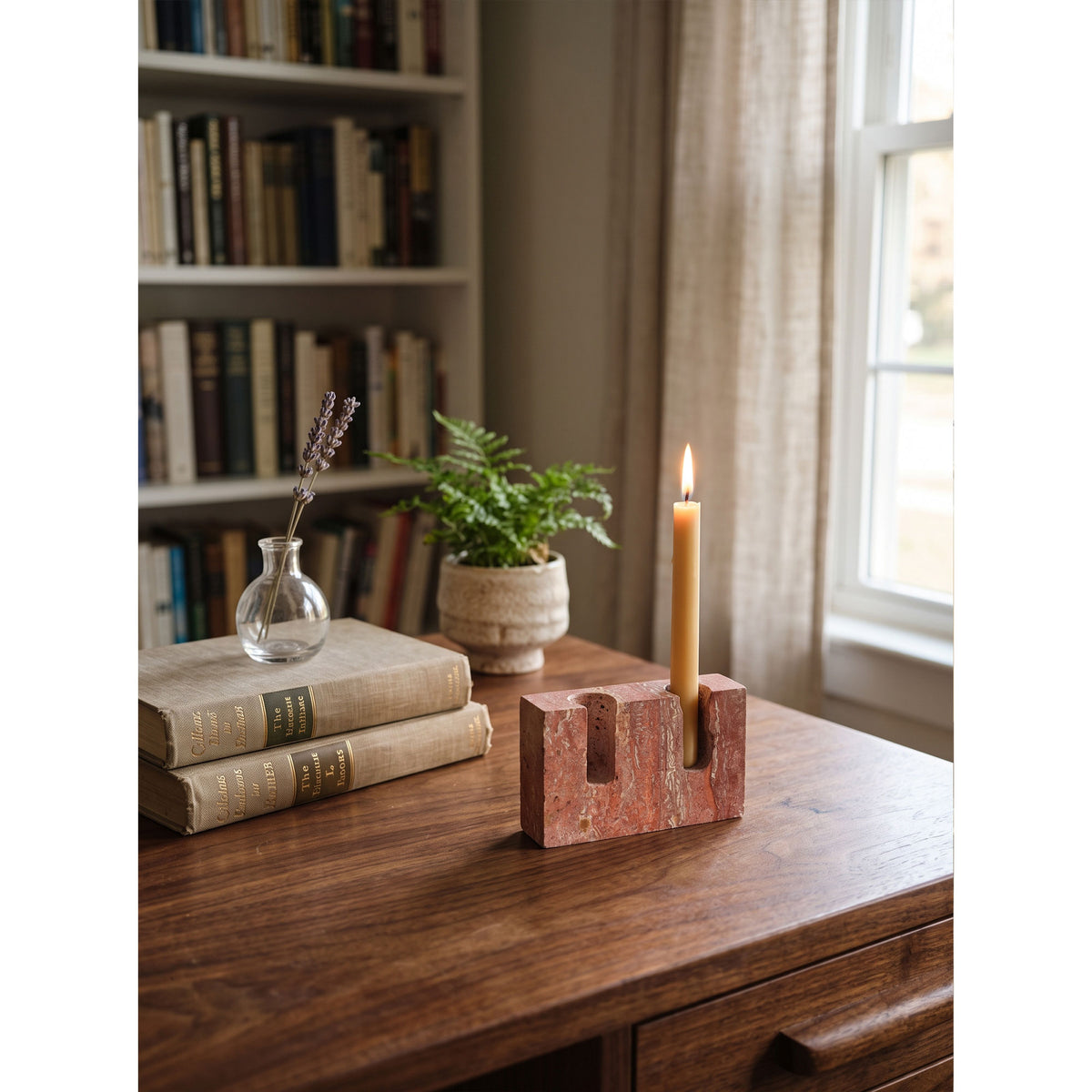 Canyon Marble Double Candle Holder