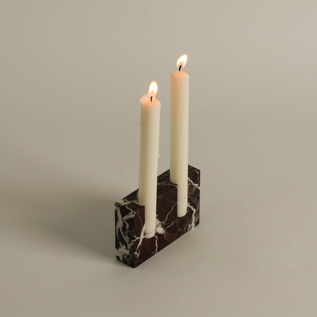 Canyon Marble Double Candle Holder