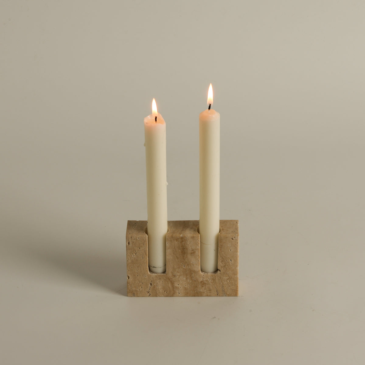 Canyon Marble Double Candle Holder